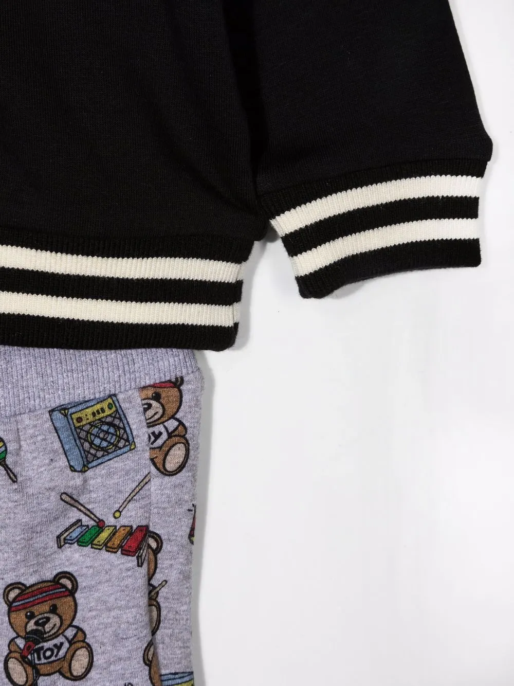 фото Moschino kids спортивный костюм с принтом