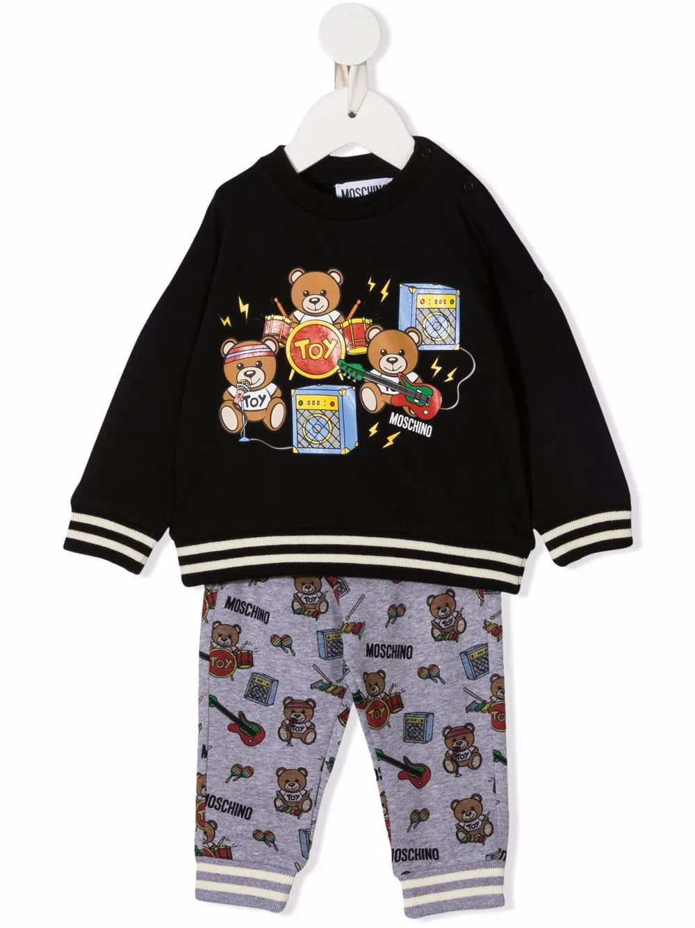 фото Moschino kids спортивный костюм с принтом