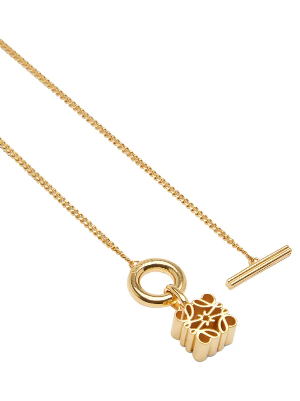 LOEWE アナグラム ネックレス | ゴールドトーン | FARFETCH JP