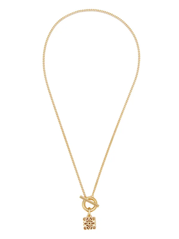 LOEWE アナグラム ネックレス | ゴールドトーン | FARFETCH JP