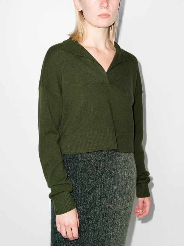 reformation green sweater