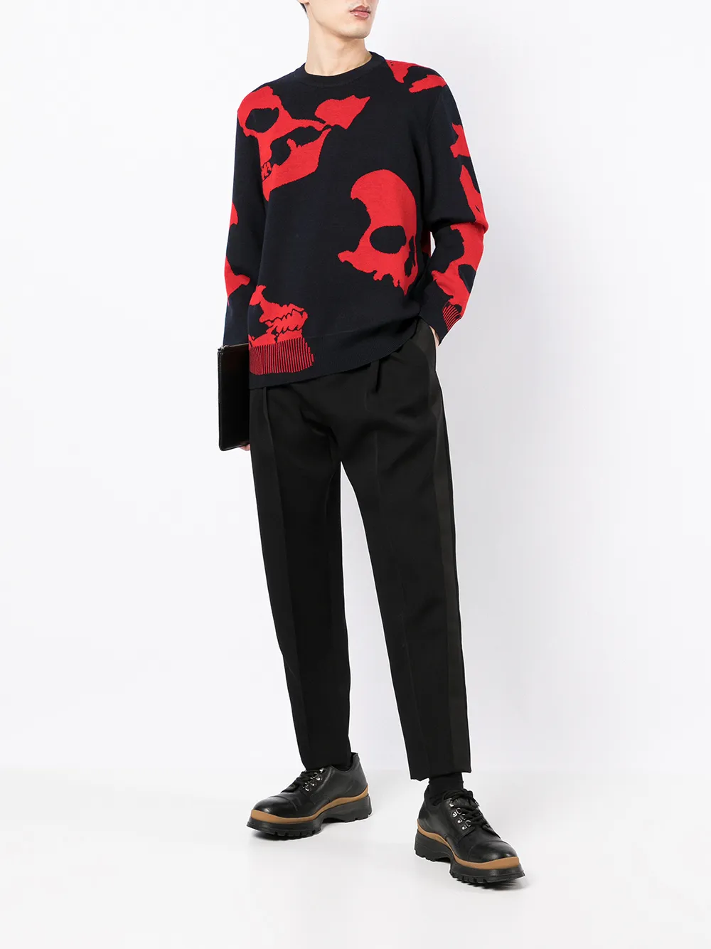 Alexander McQueen Trui van wolmix - Blauw