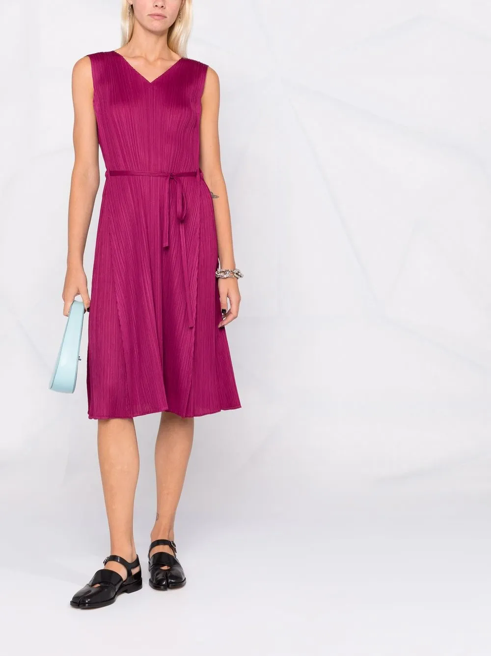 фото Pleats please issey miyake плиссированное платье без рукавов