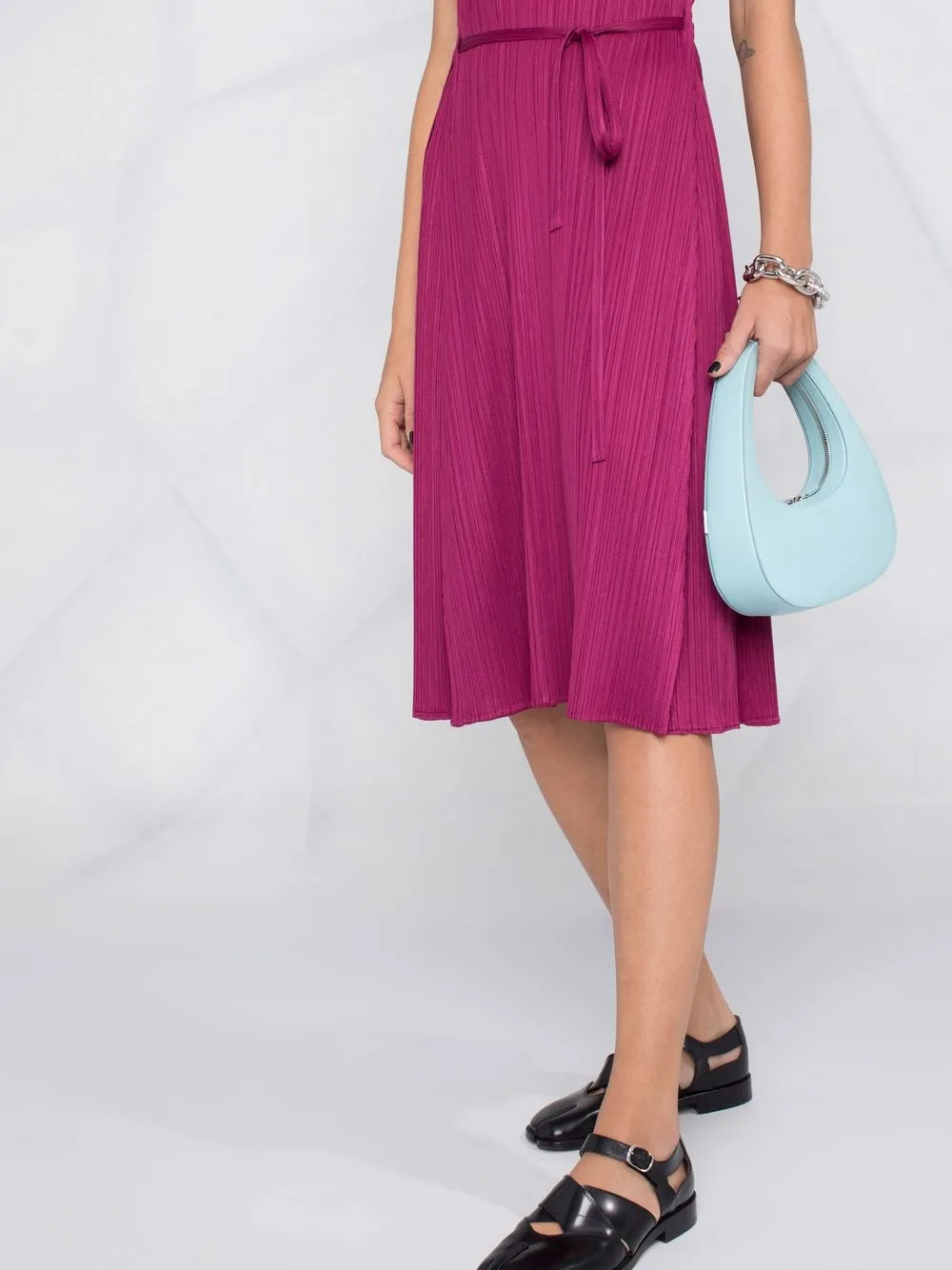 фото Pleats please issey miyake плиссированное платье без рукавов