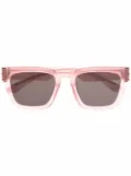 Mykita x Maison Margiela square-frame sunglasses - Pink