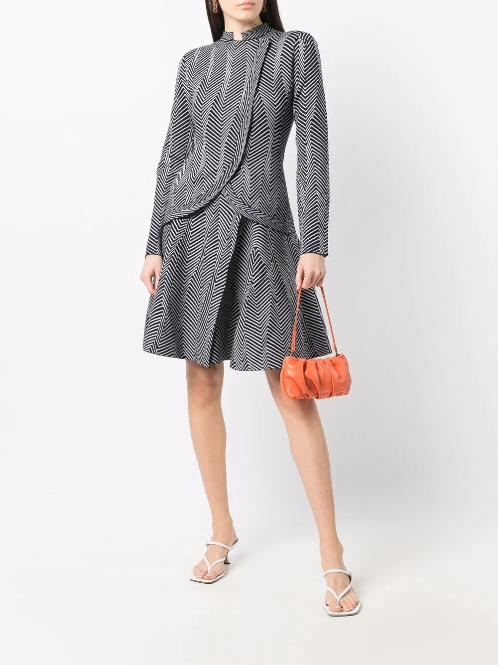 фото Emporio armani юбка с узором зигзаг