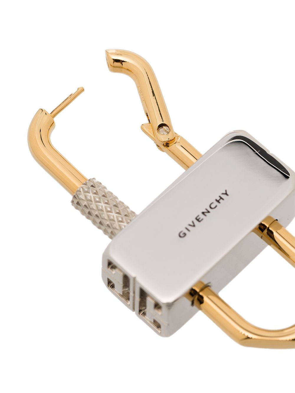 фото Givenchy непарные серьги lock