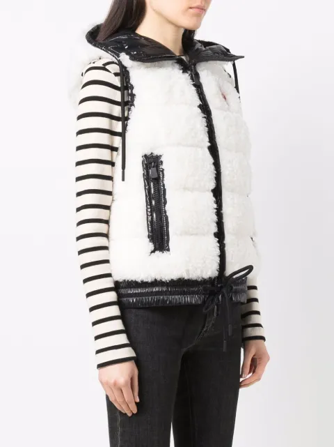 moncler shearling vest