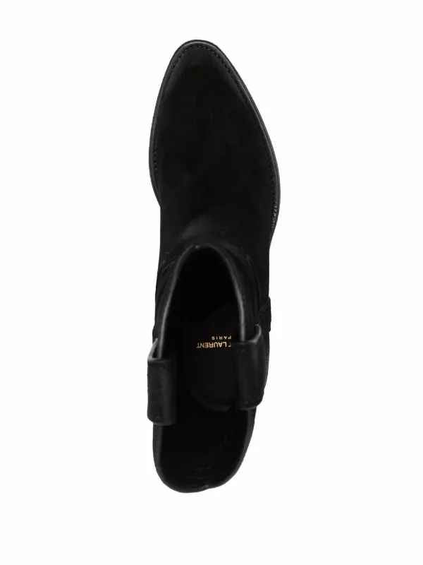 Saint Laurent 45mm Eastwood Cowboy Boots | Black | FARFETCH BN display picture 1