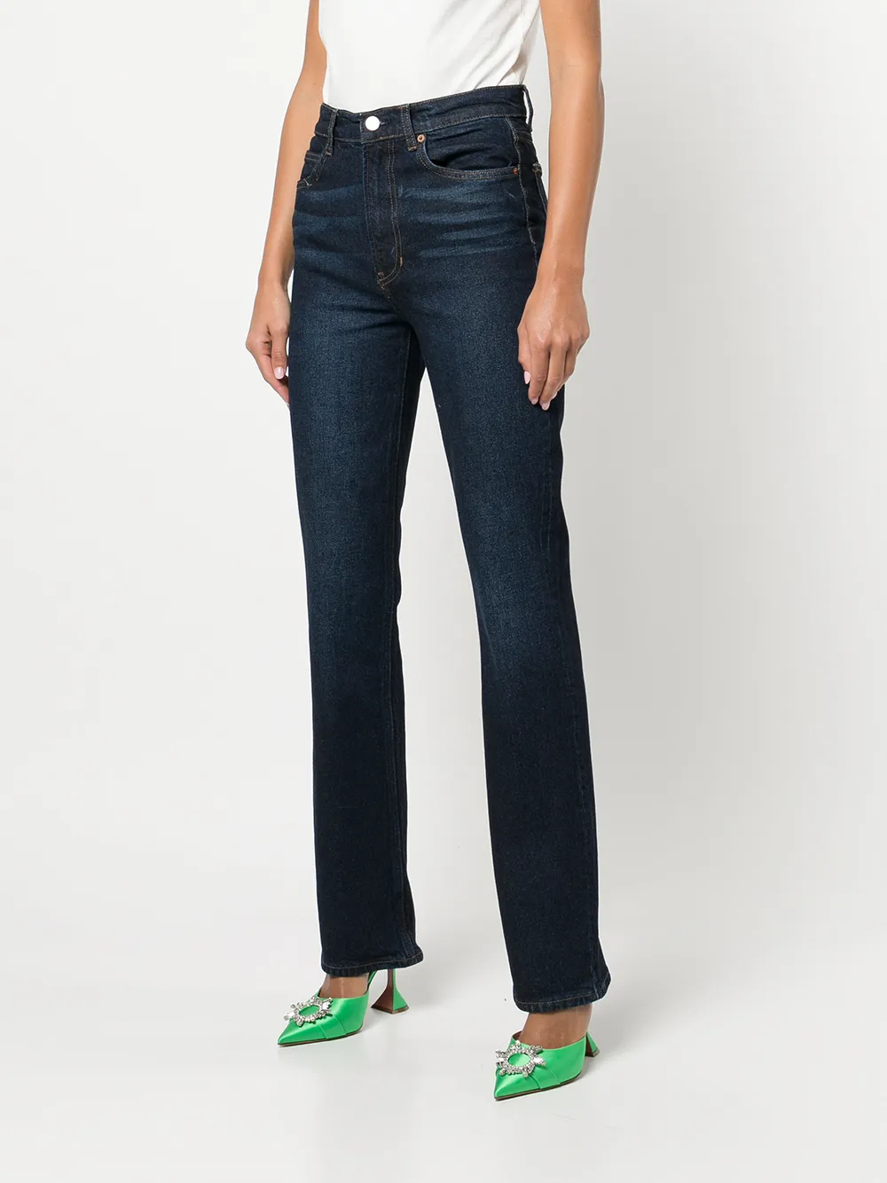 фото Reformation джинсы bootcut peyton с завышенной талией