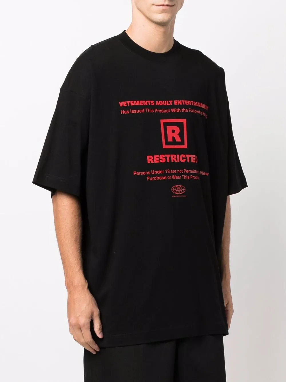 фото Vetements футболка с графичным принтом