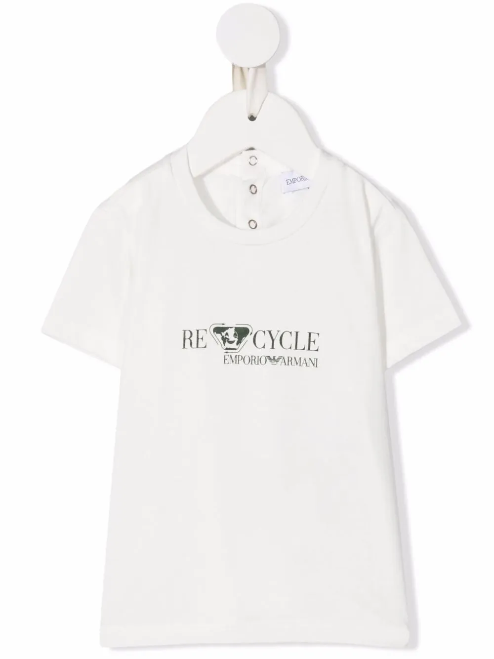 

Emporio Armani Kids baby logo top - White
