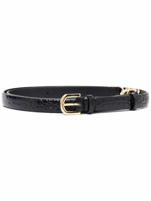 Ceinture à effet peau de crocodile - TOTEME - Modalova