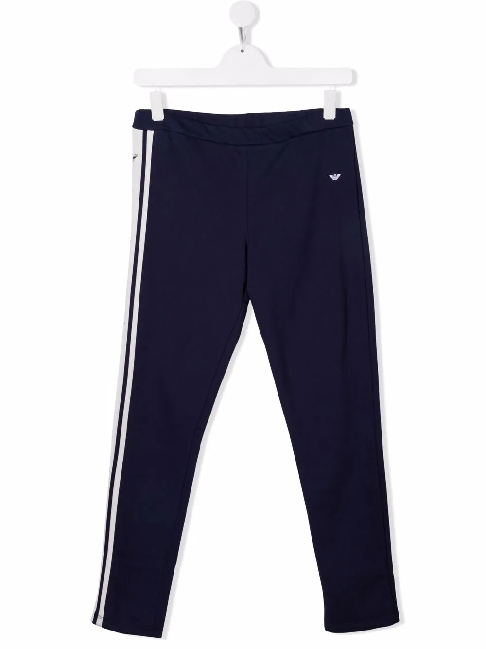 

Emporio Armani Kids joggers con estampado de rayas - Azul