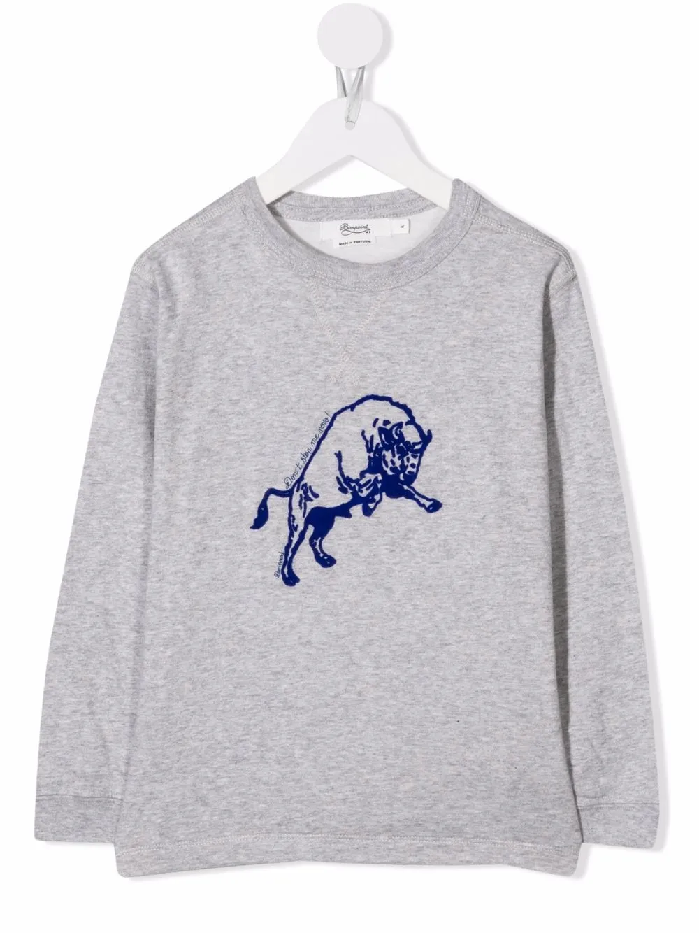 

Bonpoint embroidered crew-neck sweatshirt - Grey