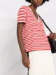 GANNI Software striped-print T-shirt
