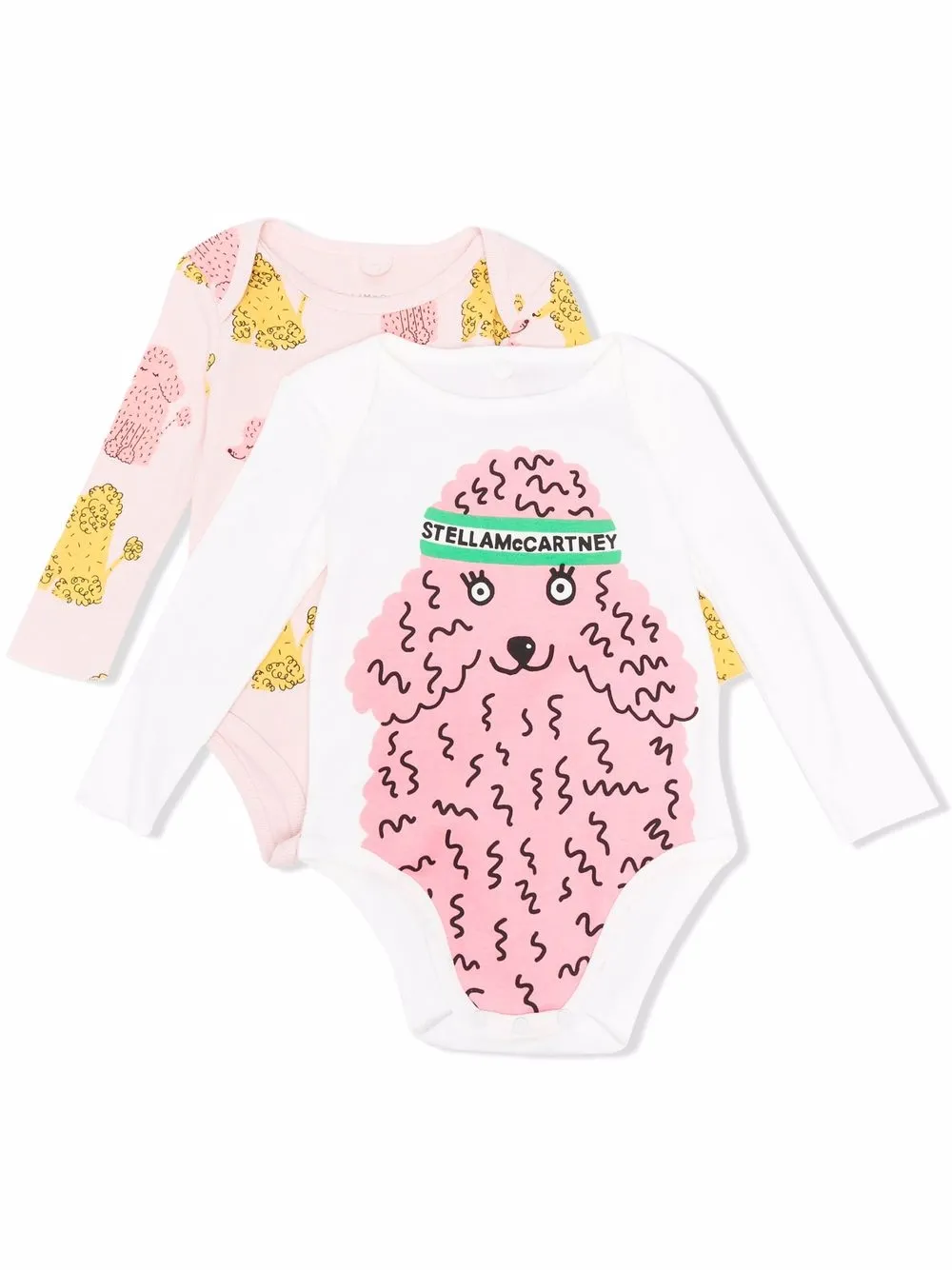 

Stella McCartney Kids juego de bodies con estampado de perros - Rosado