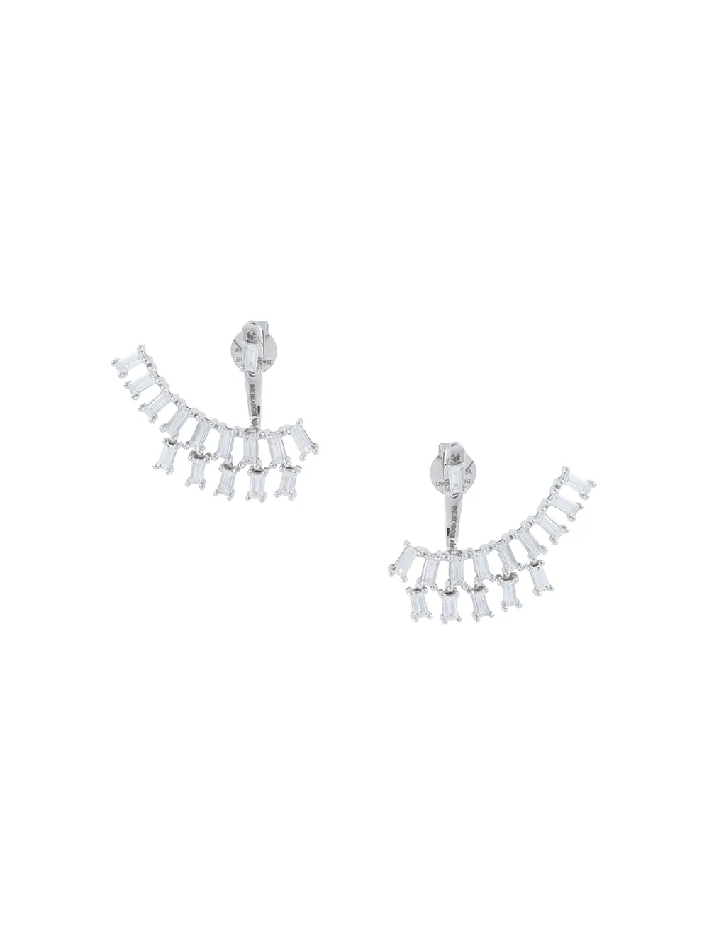 

Borgioni arete earcuff en oro blanco de 18kt con diamantes - Plateado