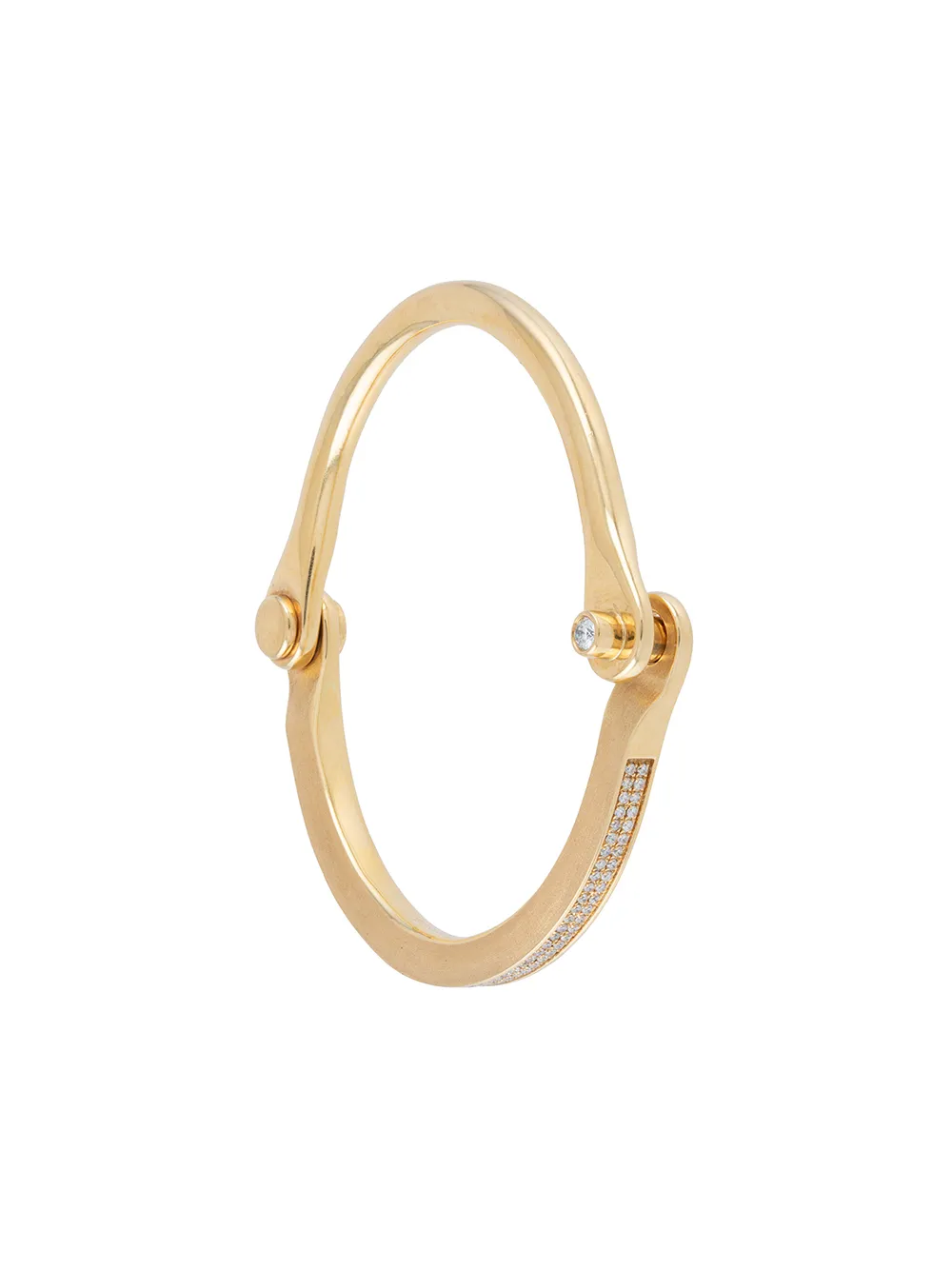 

Borgioni 18kt yellow gold micro pave diamond handcuff