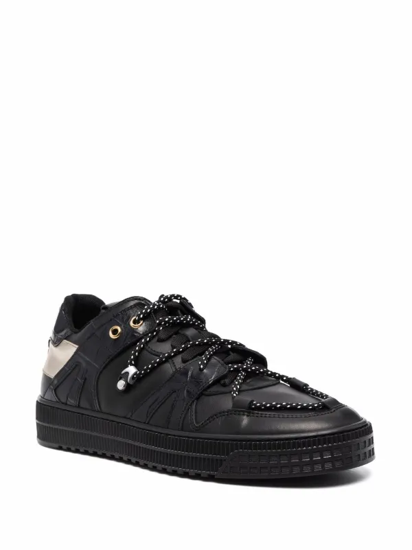 【関税&送料込】Giuliano Galiano Sneakers Giuliano Galiano Jeson Leather low-top Sneakers | Black