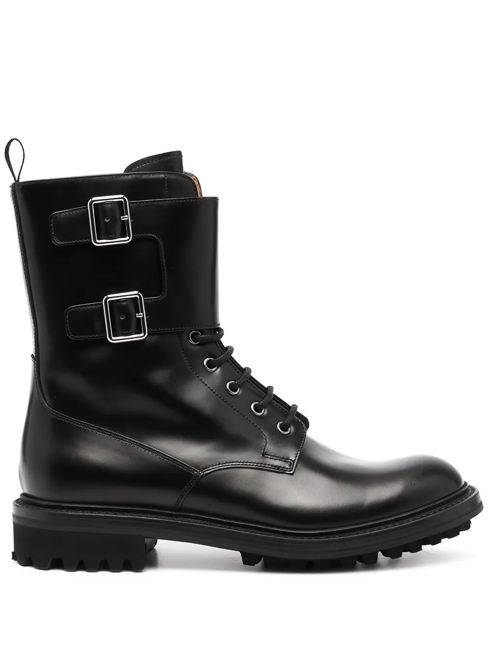 CHURCH'S CARLY DOUBLE-BUCKLE COMBAT BOOTS