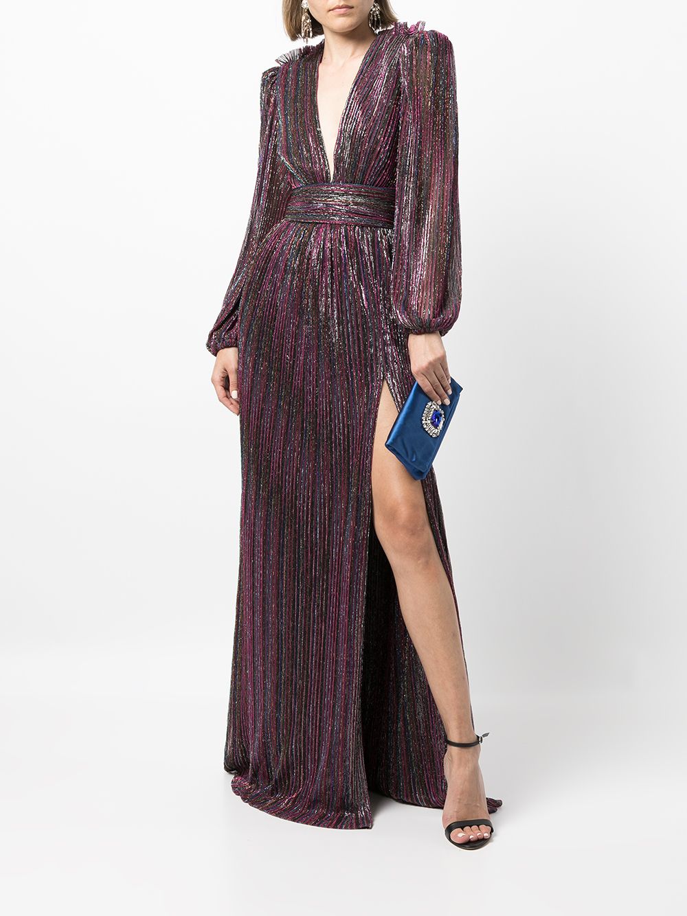 Rebecca Vallance Casey Lurex Gown - Farfetch