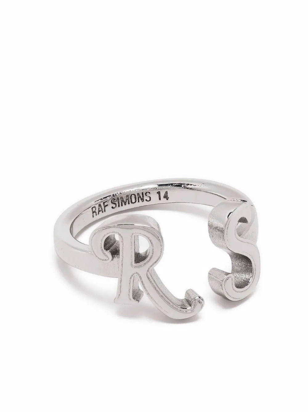 

Raf Simons anillo RS - Plateado