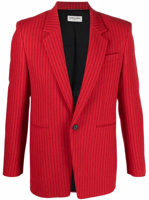 Saint Laurent blazer a rayas diplomáticas
