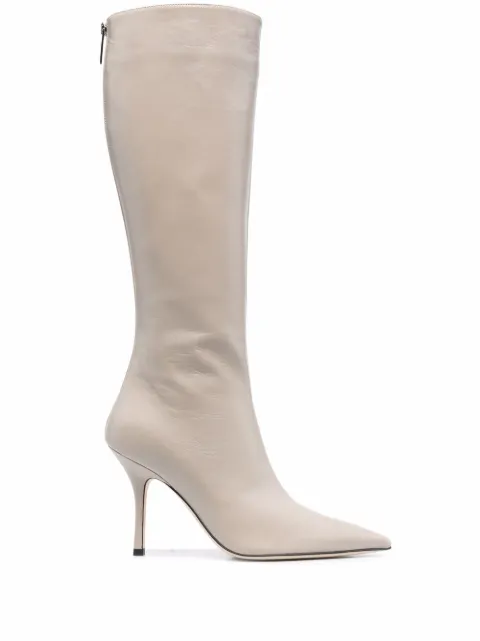 Paris Texas Bota cano alto com bico fino