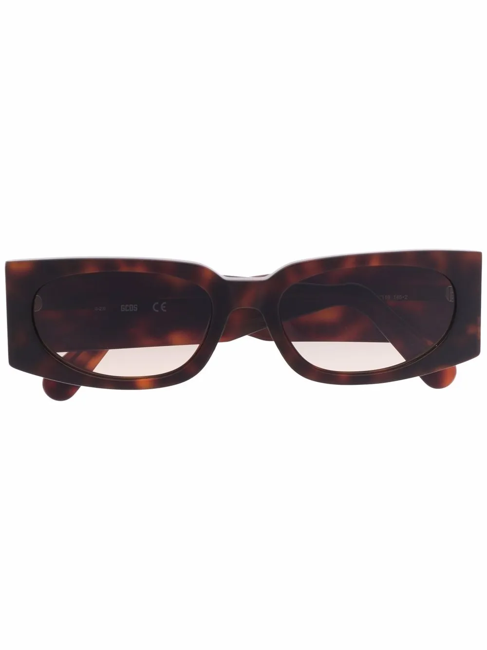 

Gcds lentes de sol con armazón rectangular - Marrón