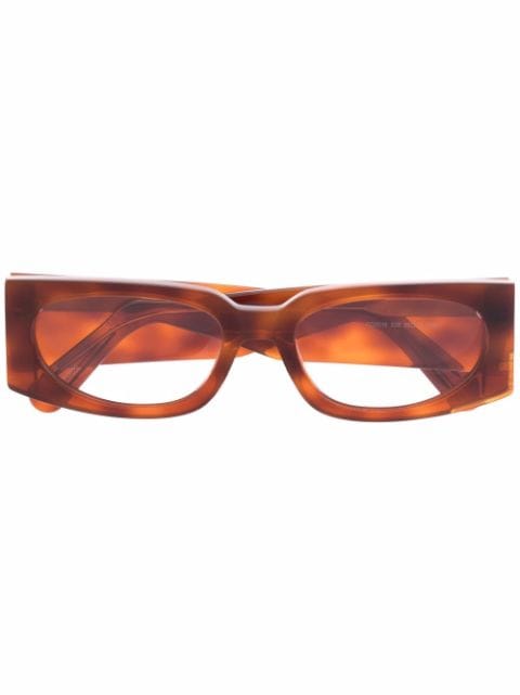 Gcds tortoiseshell rectangular-frame sunglasses