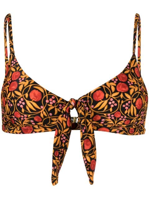 Rebecca Vallance Martine floral-print bikini top 