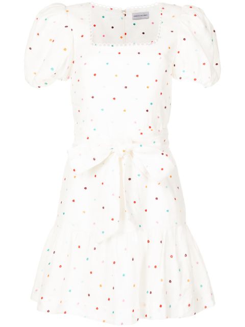 Rebecca Vallance Belle dot-print mini dress