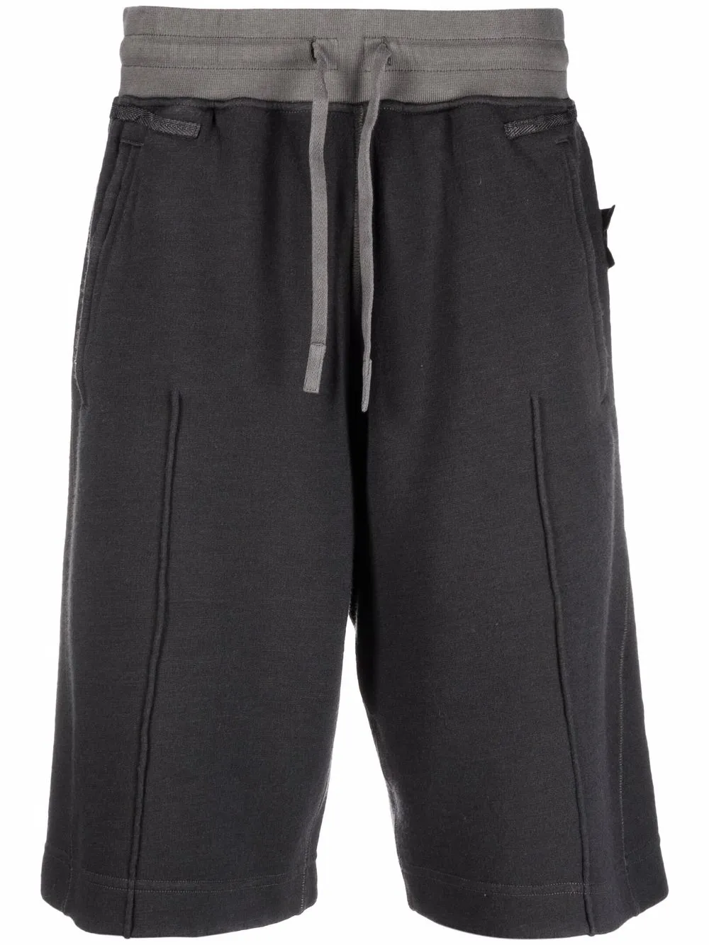 Stone Island Shadow Project two-tone drawstring-waist shorts