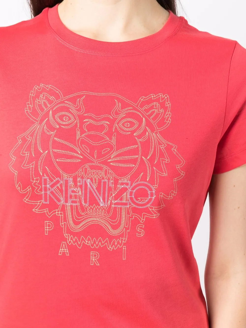 фото Kenzo футболка с вышитым логотипом