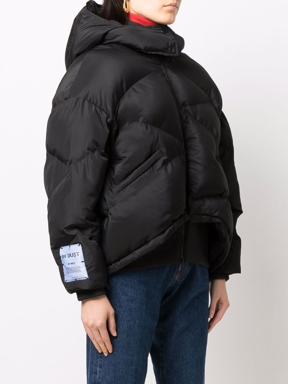 Shop Mcq By Alexander Mcqueen Checked Puffer Jacket In Black