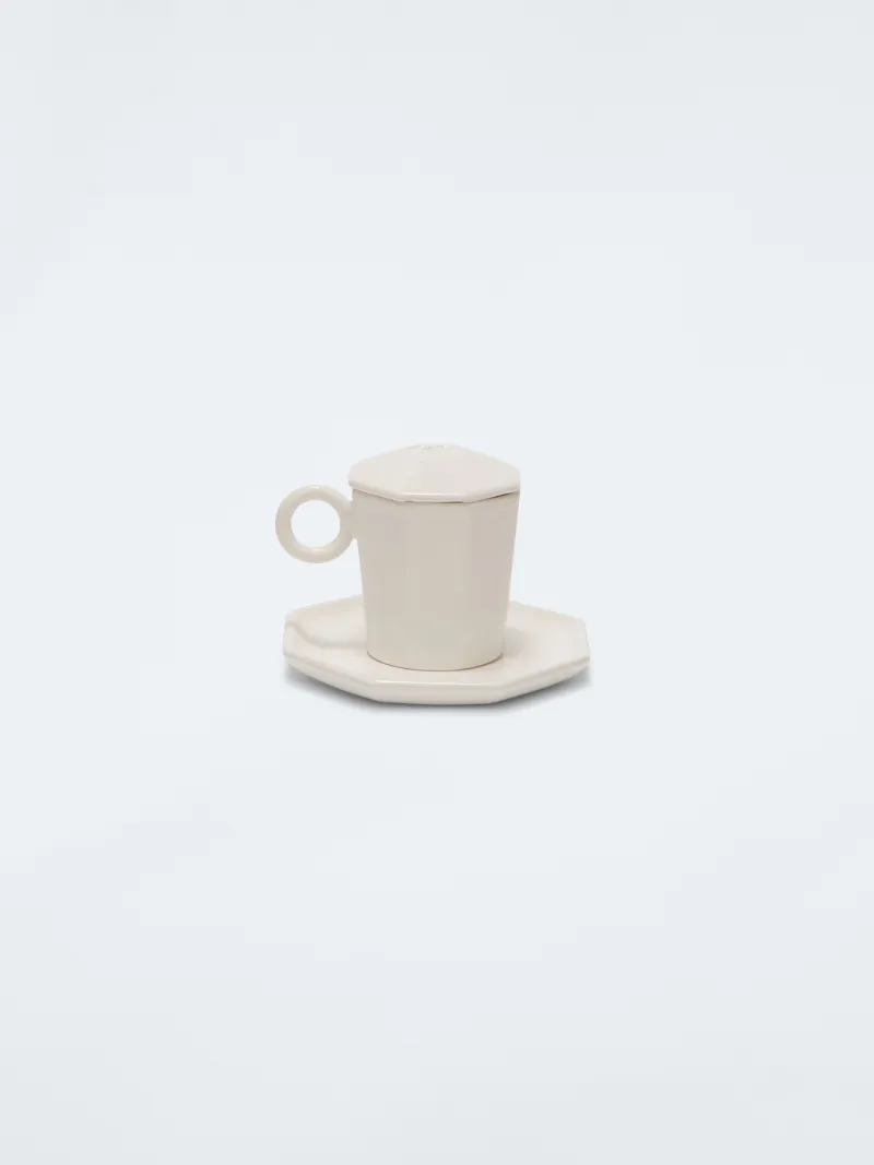 KERAMIK ACHTECKIGES KAFFEESET
