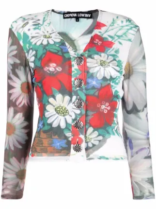 Chopova Lowena floral-print Cardigan - Farfetch