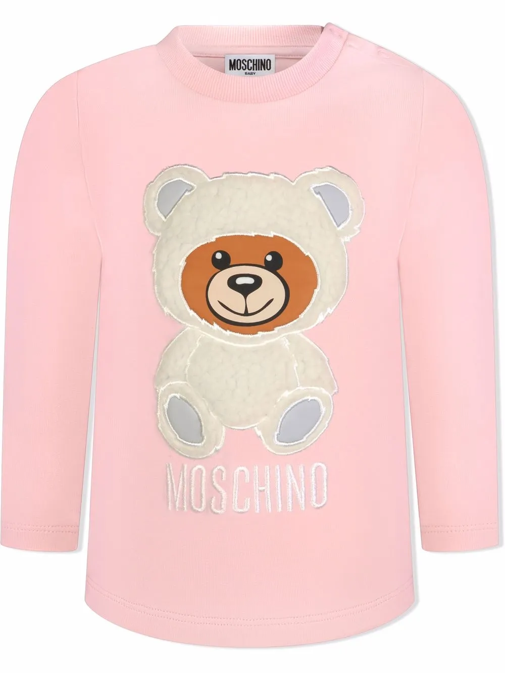 фото Moschino kids толстовка с вышитым логотипом