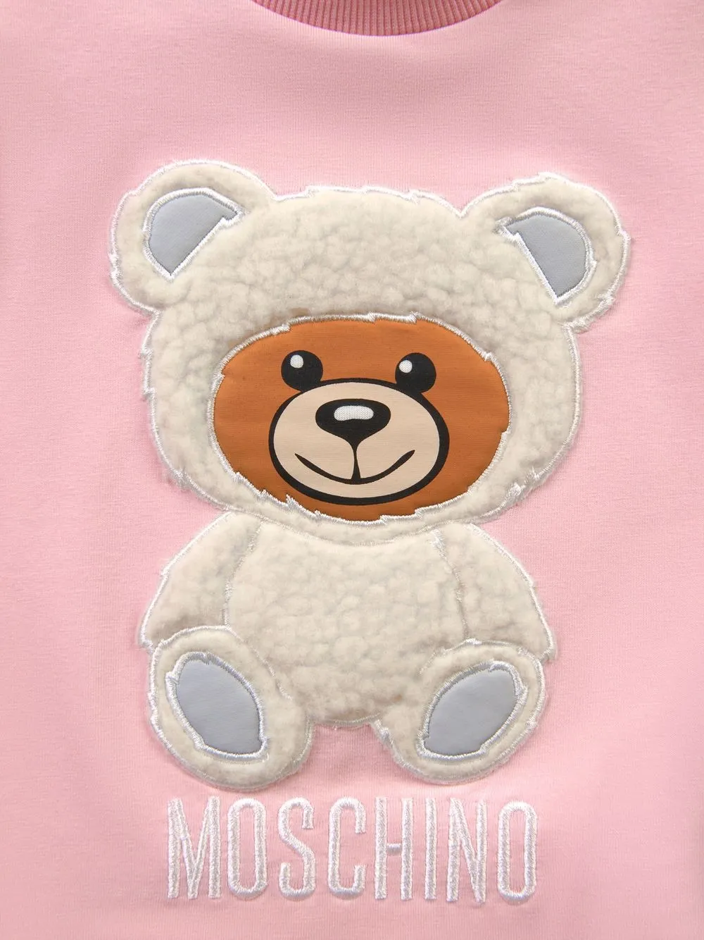 фото Moschino kids толстовка с вышитым логотипом