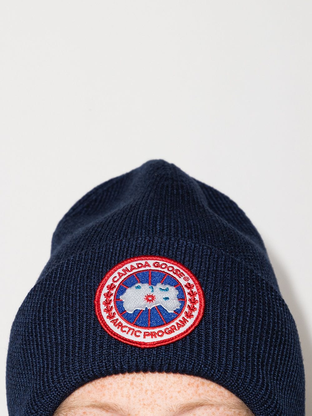 Shop Canada Goose Arctic Wool Beanie In Blue
