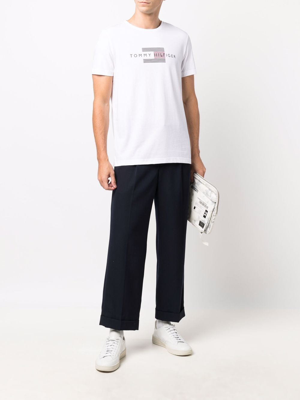 Tommy Hilfiger logo-print Cotton T-shirt - Farfetch