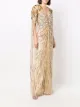 Jenny Packham Goldfinger sequinned cape dress