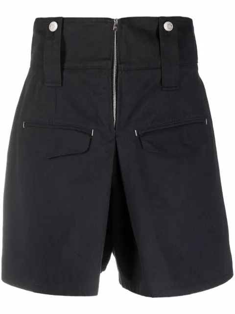ISABEL MARANT A-line cotton shorts
