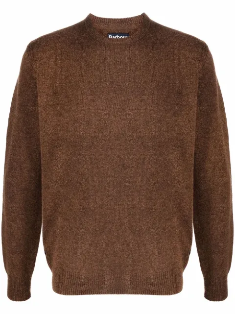 Barbour crew neck knitted jumper