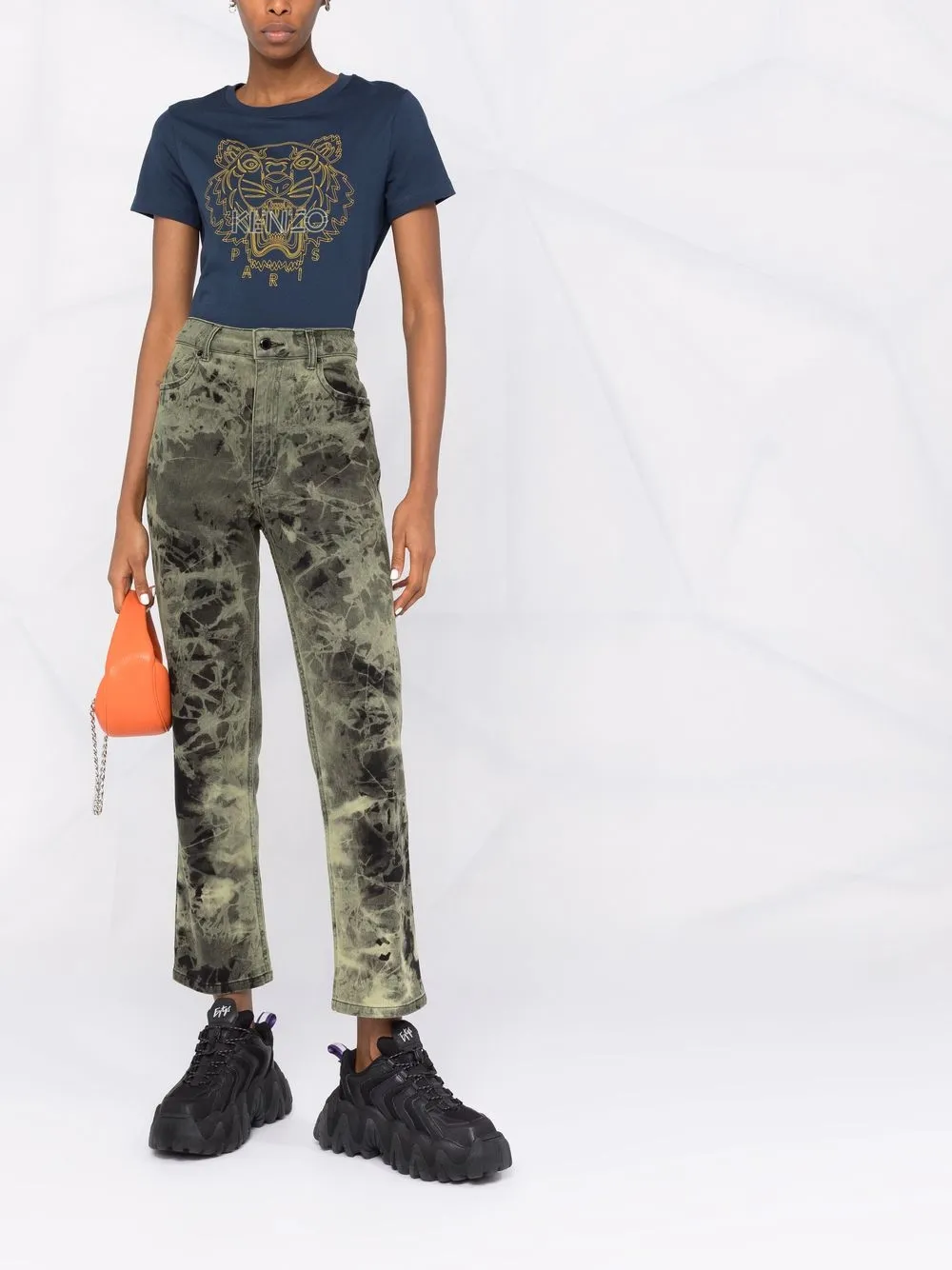 фото Kenzo футболка с принтом tiger