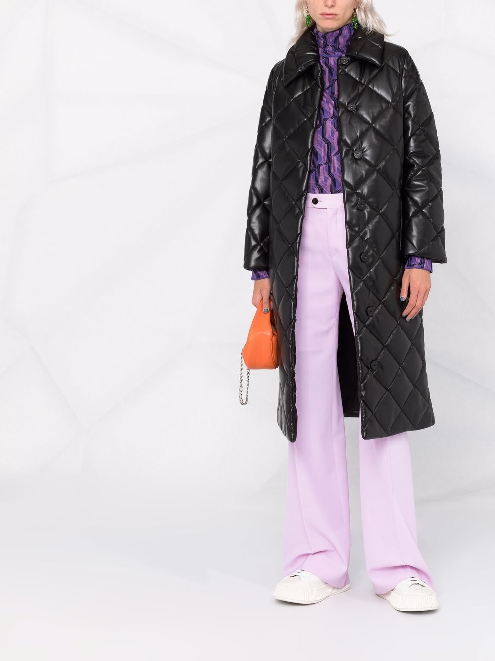 STAND STUDIO Dorothea diamond-quilted Coat - Farfetch