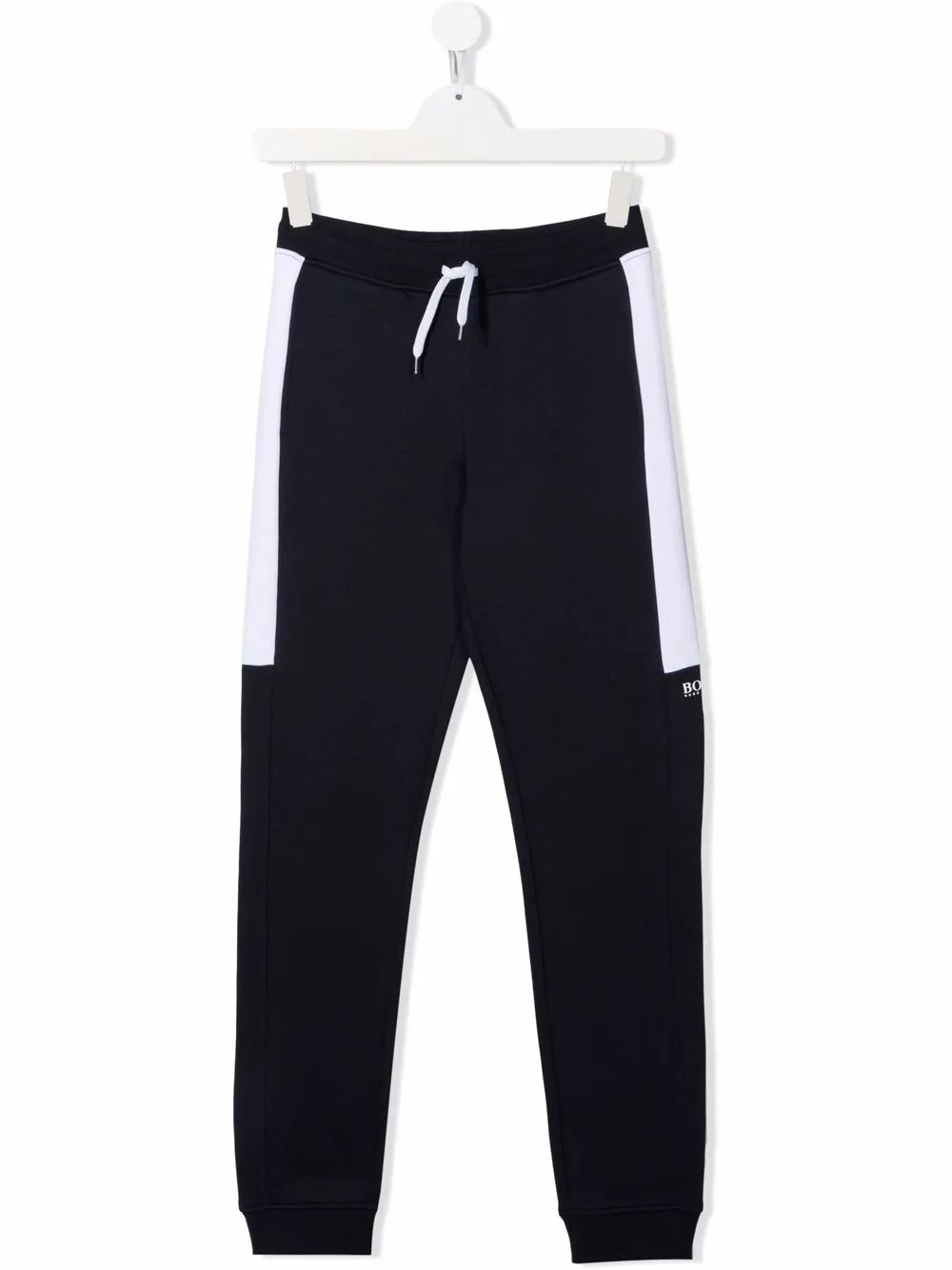 BOSS Kidswear Joggingbroek met trekkoord kinderen Polyester katoenkatoen 16 Blauw