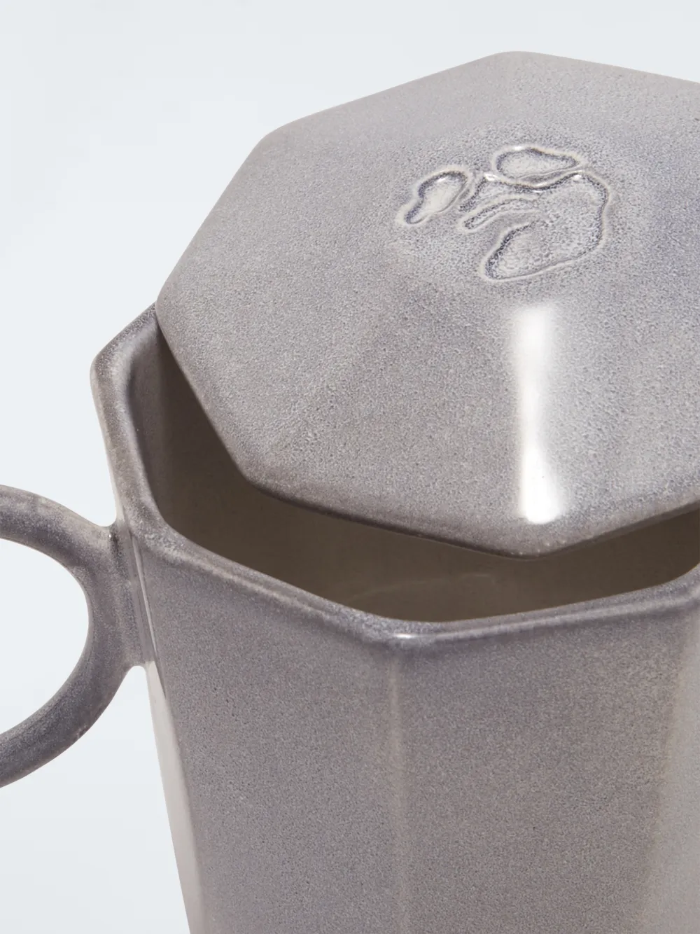 octagonal logo coffee mug