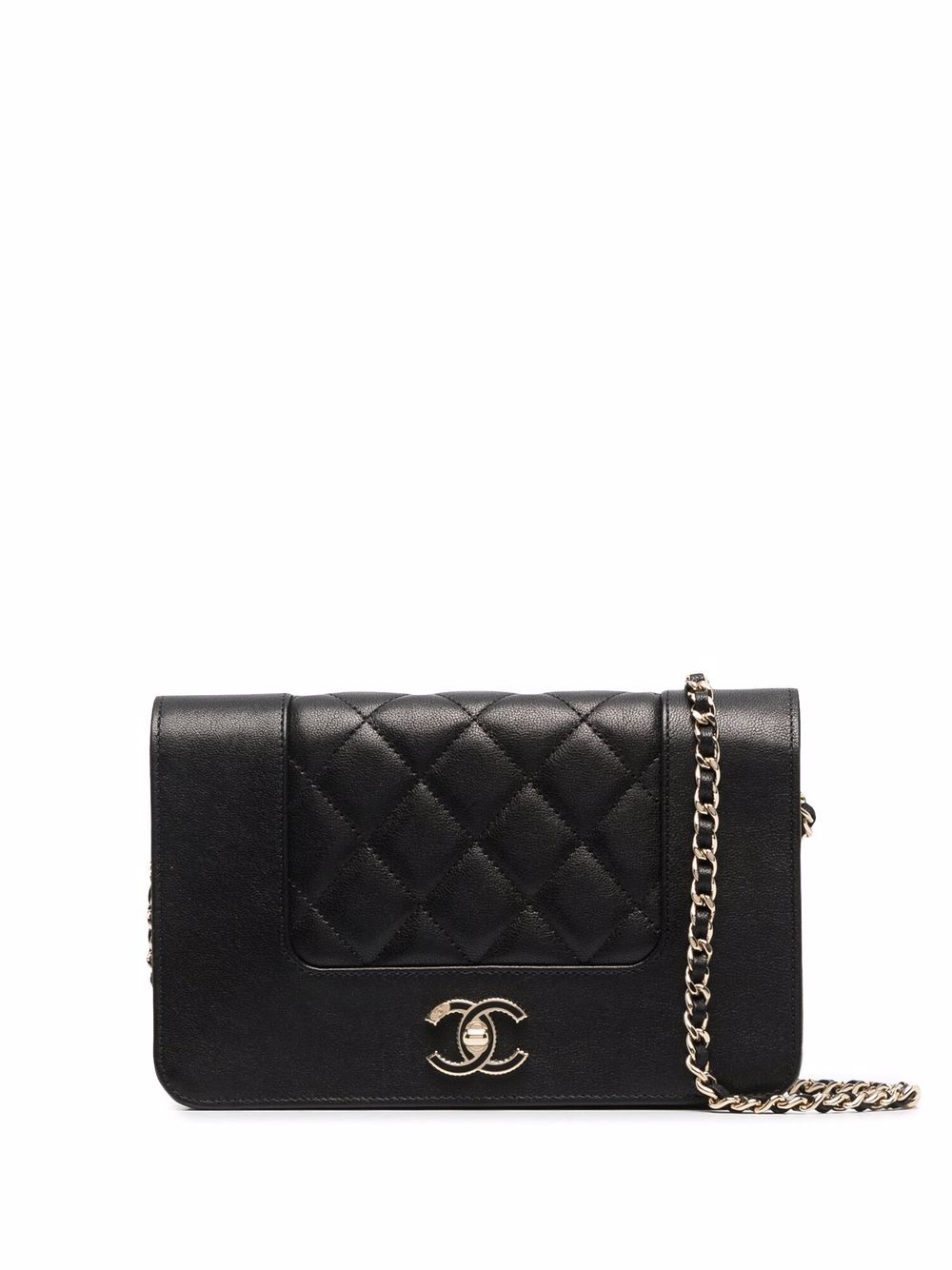 фото Chanel pre-owned стеганый кошелек 2019-го года с цепочкой